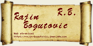 Rajin Bogutović vizit kartica